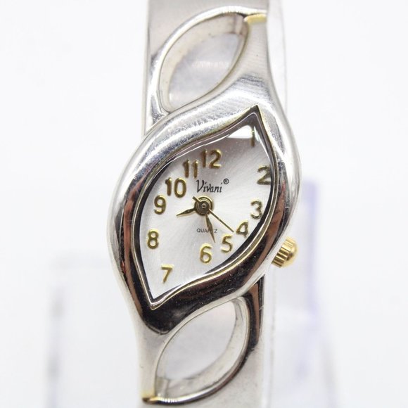 Vintage VIVANI Watch Womens Silver Tone Stainless Steel Bracelet Style Quartz - Picture 3 of 8